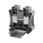                  Клемма проходная, винтовой зажим, 2 точки подключения, 35 кв.мм, серая
               