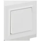 BRITE Выключатель 1-клавишный 10А в сборе ВСР10-1-0-БрАБ арктический белый IEK