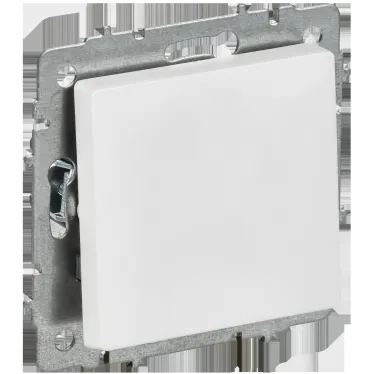 BRITE Выключатель 1-клавишный проходной 10А ВС10-1-6-БрАБ арктический белый IEK