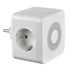Разветвитель сетевой с выключателем, с/з,2 гнезда.2USB+1TYPE C 16А, 3500Вт Белый. S-GES2-16SBUC WHITE