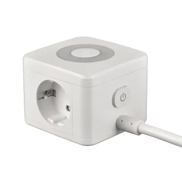 Удлинитель серии Standard c с заземлением шнур 1,5м 2 гнезда 3 USB 16А Белый ТМ Uniel S-GCD2-1,5SBU WHITE