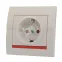 DERIY Розетка с защитой от детей ПБТ белый