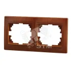                  MIRA Рамка 2 поста горизонтальная сосна
               