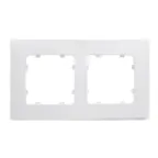 Рамка двухместная, скрытой установки, цвет белый