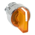                  Исполнительный механизм переключателя ХB4 желтый на 2 положения с фиксацией, с подсветкой с короткой ручкой IP65 EKF
               