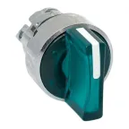                  Исполнительный механизм переключателя ХB4 зеленый на 2 положения с фиксацией, с подсветкой с короткой ручкойой IP65
               