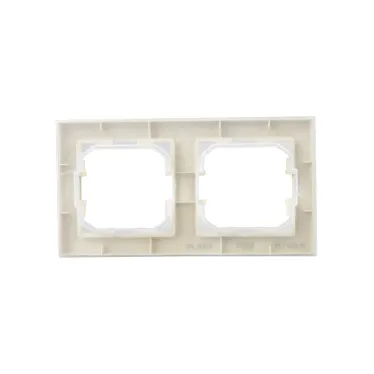 BRITE Рамка 2 поста IP44 РУ-2-БрКр-44 бежевый