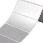                  Этикетка в рулоне для ТТ печати, 30х15мм, из полиэстера с усиленным адгезивом, серебристый матовый, химстойкий, 1шт./ряд, 5тыс.шт./упак.
               