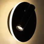 Подсветка декоративная светодиодная для интерьера черный IP20 COB 5Вт/SMD 7Вт 4000К EDGAR WL55 BK ЭРА