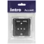 Розетка Intro Accent 6-410-05 , P+E Schuko со шторками, 16А-250В + 2хUSB, IP20, СУ, антрацит
