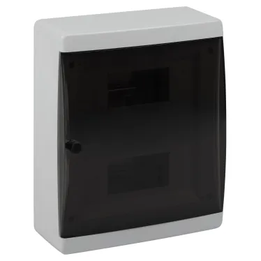 Корпус пластиковый навесной ЩРН-П-18 IP41 прозрачная крышка белый COMFORT