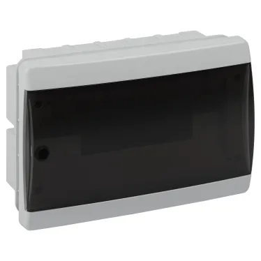 Корпус пластиковый встраиваемый ЩРВ-П-12 IP40 прозрачная крышка белый COMFORT