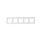 BRITE Рамка 5 постов РУ-5-Бр белый рифленый IEK