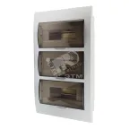                  Бокс с прозрачной крышкой ЩРВ-П-36 для внутренней установки 36-и модульных устройств
               