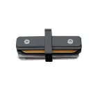 UBX-Q122 G11 BLACK 1 POLYBAG Соединитель для 2-х шинопроводов типа G, прямой внутренний. Однофазный. Черный. ТМ Volpe.
