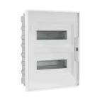                  Щиток 24 мод встраиваемый для полых стен FRAME, белый, с прозрачной дверцей, с 4 шинами PEN (2шт на 8 отв. и 2шт на 6 отв.)
               