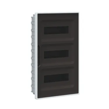 Щиток 36 мод встраиваемый для полых стен FRAME, белый, с тонированной дверцей, с 4 шинами PEN (2шт на 8 отв. и 2шт на 10 отв.)