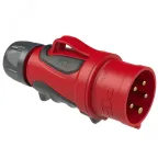 Вилка кабельная 32А/400V/3P+N+E/IP44 серия GRIP