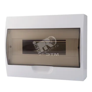 Щит распределительный навесной ЩРН-П-12 пластиковый с прозрачной крышкой