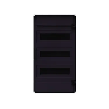 Щит распределительный навесной с пласт. черной прозрач. дверцей на 36 модулей, OptiBox Pro 36-NKR-IP40