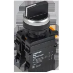 Переключатель на 3 положения возвратный 2NC чёрный MASTER IEK