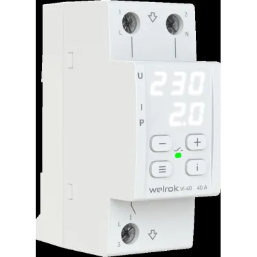 Реле напряжения c контролем тока Welrok VI-40