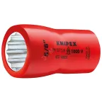 Головка торцевая VDE 1000V DR 3/8 BiHEX двойной шестигранник дюймовая 7/16 диэлектрическая