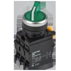 Переключатель с подсвесткой на 2 положения 1NO+1NC зелёный MASTER IEK