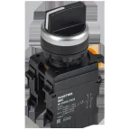 Переключатель на 2 положения возвратный 1NO+1NC чёрный MASTER IEK