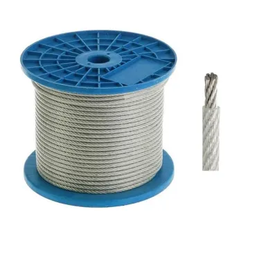 Трос стальной в ПВХ оплетке DIN 3055 4 мм (3/4) (200 м/уп)