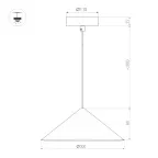 Светильник светодиодный SP-MAKOTO-R300-10W Warm3000 (BK, 36 deg, 230V, TRIAC) (ARL, IP20 Металл, 3 года)
