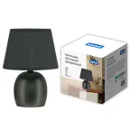 Светильник настольный декоративный под лампу Е14 40W Механический выключатель Черный ТМ UML-B304 E14 BLACK