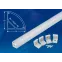 Угловой алюминиевый профиль UFE-K06 SILVER/FROZEN 200 POLYBAG с матовым рассеивателем, 200 см. 2 заглушки+4 крепежа в/к.. ТМ Uniel