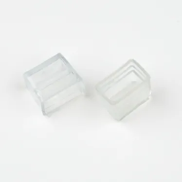 Изолирующий зажим UCW-N02 CLEAR 025 POLYBAG (заглушка) для светодиодных лент ULS-N02 NEON 12В, 13x26мм. Цвет прозрачный, 25 штук в пакете.