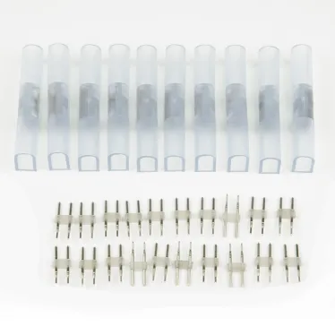 Соединитель контактный прямой для светодиодных лент UTC-K-12/N21 CLEAR 010 POLYBAG ULS-N21 NEON 2200 8x16мм 2 контакта Цвет прозрачный 10 штук в пакете