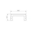 Экран LINE-3535-BENT-SIDE-2M OPAL (ARL, Силикон)