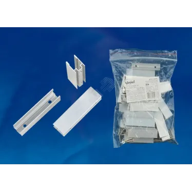 Крепление для светодиодных лент ULS-N21 NEON 220В, 8x16мм. Цвет белый, 25 штук в пакете. UCC-N21/C50 WHITE 025 POLYBAG