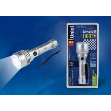 Фонарь универсальный S-LD045-B Black «Simple Light Debut», пластик, 0,5 Watt LED, упаковка блистер, 1хАА н/к, цвет черный | UL-00000207 | Uniel