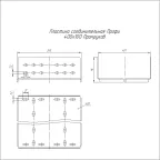 Пластина соединительная Профи INOX (AISI 316) 400х100