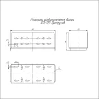 Пластина соединительная Профи INOX (AISI 316) 100х100