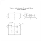 Пластина соединительная для раструба Профи INOX (AISI 316) 100х50