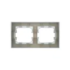BRITE Рамка 2 поста IP44 РУ-2-БрА-44 алюминий
