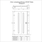 Лоток неперфорированный Профи INOX (AISI 316) 600х80x3000 (1,0 мм) (6 м/уп)