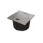 MultiDesk Лючок с розеткой 2К+З, 16А/250В, IP44 с монтажной коробкой для стены, фальшпола, стола Античная латунь, тип MDK21