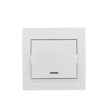 DERIY Выкл. с подсв. ПБТ белый