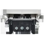 BRITE Выключатель 2-клавишный с индикацией для отелей 10А ВС10-2-9-БрАБ арктический белый IEK