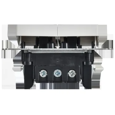 BRITE Выключатель 2-клавишный с индикацией для отелей 10А ВС10-2-9-БрАБ арктический белый IEK