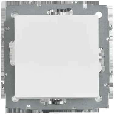 BRITE Выключатель 1-клавишный проходной 10А ВС10-1-6-БрАБ арктический белый IEK