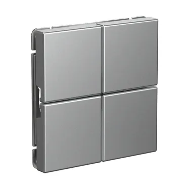 ARTGALLERY 4-клавишный ВЫКЛЮЧАТЕЛЬ СЦЕНАРНЫЙ, сх. 1, АЛЮМИНИЙ