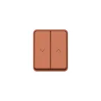                  AtlasDesign PROFI IP54 2-клавишный ВЫКЛЮЧАТЕЛЬ ДЛЯ ЖАЛЮЗИ, 2хсх.4, ТЕРРАКОТОВЫЙ
               